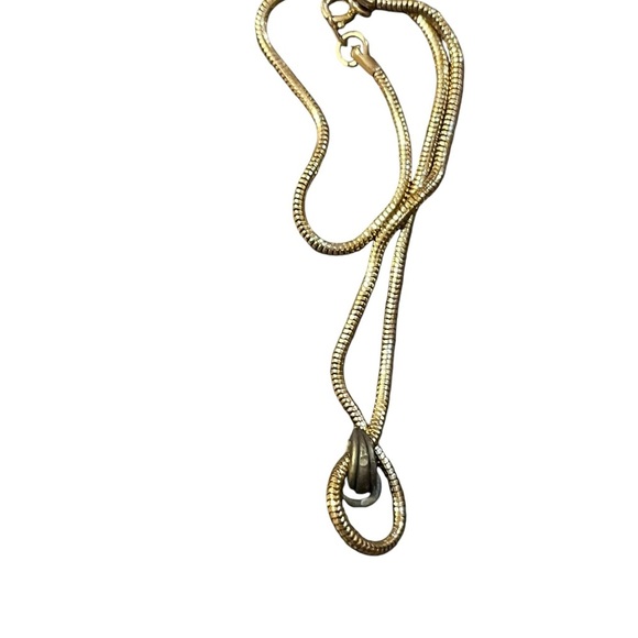 Vintage Gold & Brass plated heart necklace - Picture 6 of 6